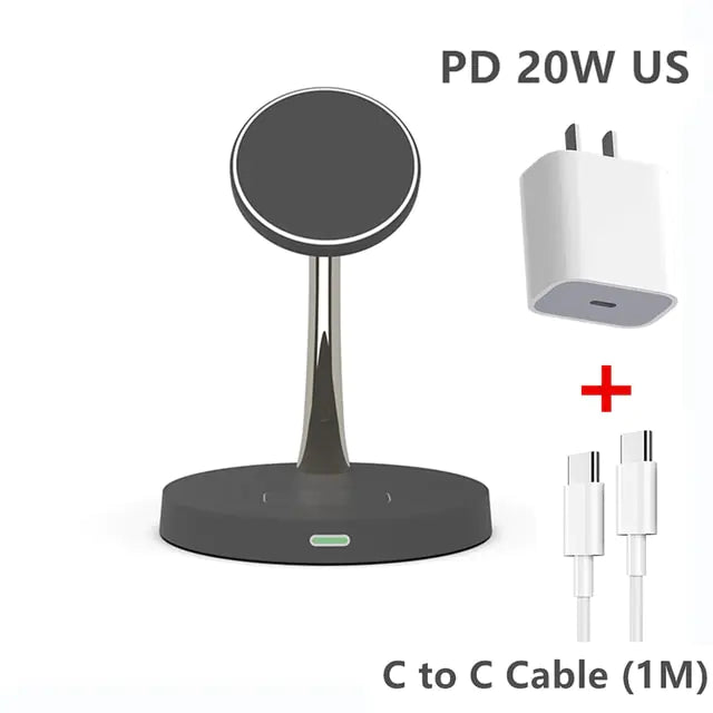 Iphone Magnetic Wireless Charger Station Dock