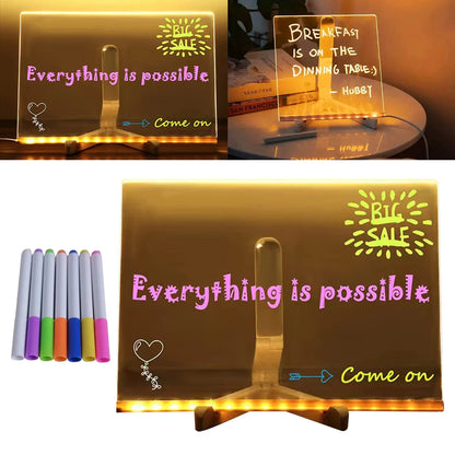 Neon Glow LED Write Board